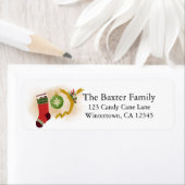 クリスマスジョイ差出人住所ラベル ラベル (インサイチュ)