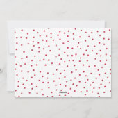 クリスマスジョイ手書きの休日の写真 シーズンカード (裏面)