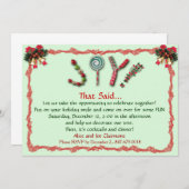 クリスマスジョイ招待状 招待状 (正面/裏面)