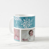 クリスマスジョイ生まれたばかりの新生児写真マグカップ コーヒーマグカップ (正面左)