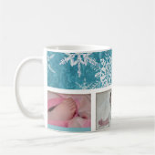 クリスマスジョイ生まれたばかりの新生児写真マグカップ コーヒーマグカップ (左)