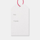 クリスマスジョイ素朴リー ギフトタグ (裏面)