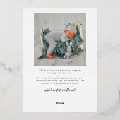 クリスマスジョイ誕生のお知らせカード 箔シーズンカード (裏面)