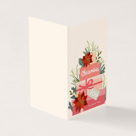 クリスマスジョイ赤いポインセチアがパーソナライズ (外部)