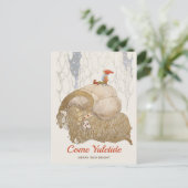 クリスマスジョンバウアーユルボッケンユール(キリスト降誕祭)ヤギCC1025 シーズンポストカード (スタンド正面)