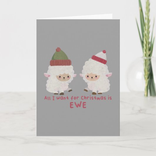 クリスマスジョーク: クリスマスに欲しいのはあなただけ カード (正面)