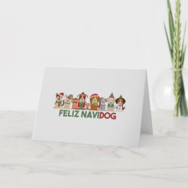 クリスマスジョーク:Feliz Navidog カード