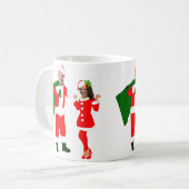 クリスマスジョーバイデン氏サンタカマラハリス コーヒーマグカップ (正面左)