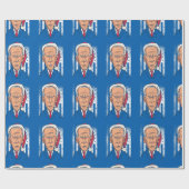 クリスマスジョーバイデン氏サンタクロース ラッピングペーパー (フラット)