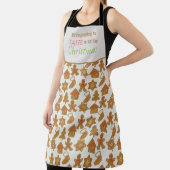 クリスマスジンおもしろいジャーブレッドビスケット エプロン (インサイチュ)