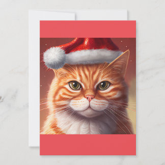 クリスマスジンジャーキャットギフトTシャツ シーズンカード