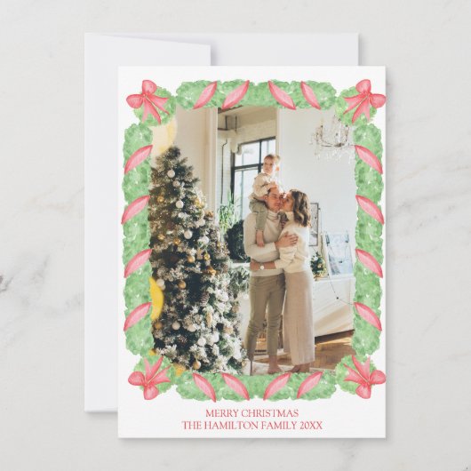 クリスマスジンジャージャースボウガーランド写真 シーズンカード (正面)