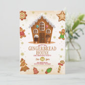 クリスマスジンジャーハウス飾りパーティー 招待状 (スタンド正面)