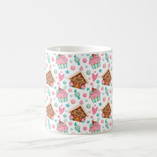 クリスマスジンジャーパンとカップケーキ コーヒーマグカップ (中央)