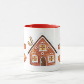 クリスマスジンジャーパンのギフトTwo-Toneコーヒーマグ マグカップ (中央)