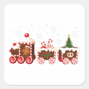 クリスマスジンジャーパン列車 スクエアシール