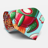 クリスマスジンジャーパン宇宙 ネクタイ (ロール)