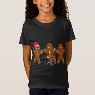 クリスマスジンジャーパン、車椅子 Tシャツ