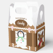 クリスマスジンジャーブレッドお菓子店かわいい フェイバーボックス (オープン)