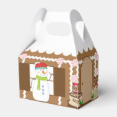 クリスマスジンジャーブレッドカフェかわいい フェイバーボックス (裏面サイド)