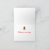 クリスマスジンジャーブレッドカード シーズンカード (内部)