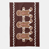 クリスマスジンジャーブレッドキッチンタオル キッチンタオル (縦)