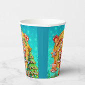 クリスマスジンジャーブレッドキャンディーハウスとお正月 紙コップ (右)