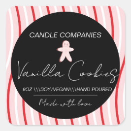 クリスマスジンジャーブレッドキャンドルメーカー事業 スクエアシール