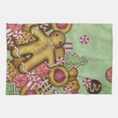 クリスマスジンジャーブレッドクッキーのキッチンタオルギフト キッチンタオル (横)