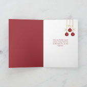 クリスマスジンジャーブレッドクッキーオーナメント シーズンカード (内部)