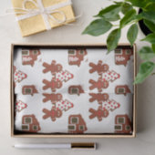 クリスマスジンジャーブレッドクッキーハウスピープル 薄葉紙 (ギフト)