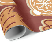 クリスマスジンジャーブレッドクッキーホリデー ラッピングペーパー (ロールコーナー)