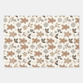 クリスマスジンジャーブレッドクッキー ラッピングペーパーシート (正面2)