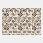 クリスマスジンジャーブレッドクッキー ラッピングペーパーシート (正面)