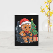 クリスマスジンジャーブレッドゲーマーチェアホリデーゲーミングB カード (黄色い花)