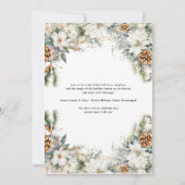 クリスマスジンジャーブレッドコーキー ベイビーシャワー 招待状 (裏面)