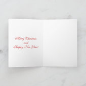 クリスマスジンジャーブレッドサンタクロースのカード シーズンカード (内部)