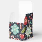 クリスマスジンジャーブレッドシームレスパターン フェイバーボックス (オープン)