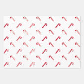 クリスマスジンジャーブレッドトナカイ赤キャンディカン ラッピングペーパーシート (正面3)