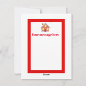 クリスマスジンジャーブレッドハウスにメッセージカードを追加 シーズンカード (裏面)