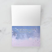 クリスマスジンジャーブレッドハウスウォーターカラーグリーティング カード (内部)