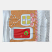 クリスマスジンジャーブレッドハウスキッチンタオル キッチンタオル (横)
