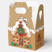 クリスマスジンジャーブレッドハウスギフトボックス フェイバーボックス (オープン)