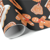 クリスマスジンジャーブレッドハウスクッキー ラッピングペーパー (ロールコーナー)