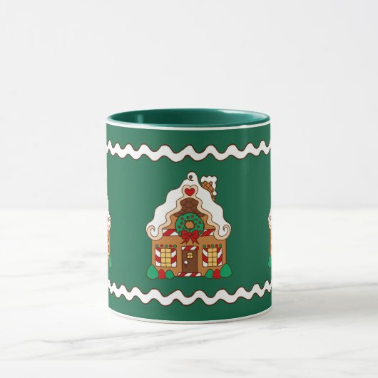 クリスマスジンジャーブレッドハウスコーヒーマグ マグカップ (中央)