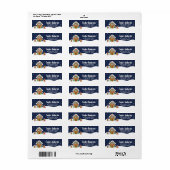 クリスマスジンジャーブレッドハウスピンク&ネイビー ラベル (フルシート)