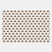 クリスマスジンジャーブレッドハウスペパーミントキャンディーケーン ラッピングペーパーシート (正面3)