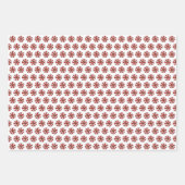 クリスマスジンジャーブレッドハウスペパーミントキャンディーケーン ラッピングペーパーシート (正面2)