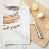 クリスマスジンジャーブレッドハウスホリデースノーグローブ キッチンタオル (四つ折り)