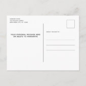 クリスマスジンジャーブレッドハウス新しいアドレス移動 案内ポストカード (裏面)